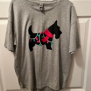 Christmas Scottie tee